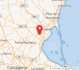 Map of Dolores, Murcia