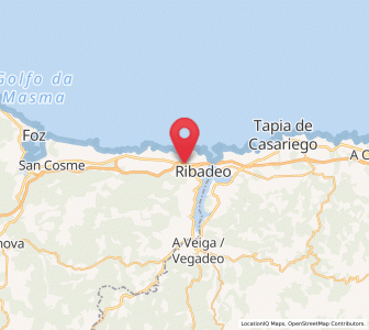 Map of Dompiñor, Galicia