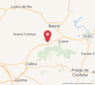 Map of Doña Mencía, Andalusia