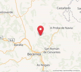 Map of Donín, Galicia