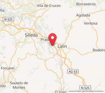 Map of Donsión, Galicia