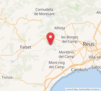 Map of Duesaigües, Catalonia