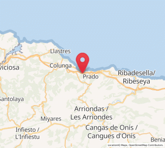 Map of Duesos, Asturias