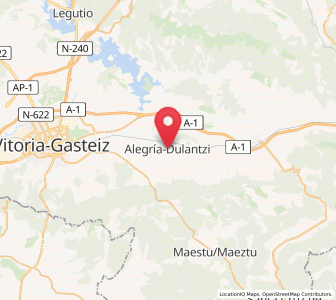 Map of Dulantzi / Alegría, Basque Country