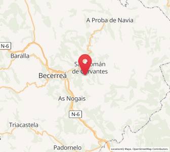 Map of Dumia, Galicia