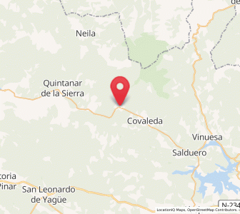Map of Duruelo de la Sierra, Castille and León