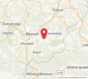 Map of Egileor, Basque Country