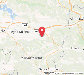 Map of Egileor, Basque Country