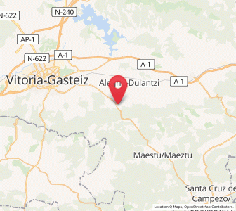 Map of Egileta, Basque Country