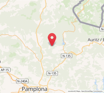 Map of Egozkue, Navarre
