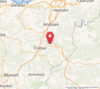Map of Egutera, Basque Country