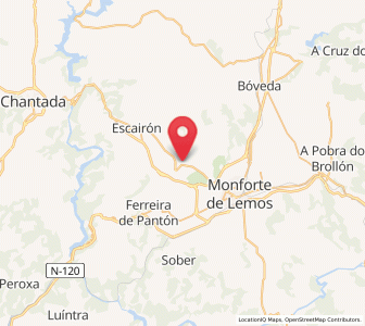 Map of Eibedo, Galicia