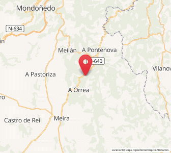 Map of Eirejúa, Galicia