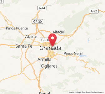 Map of El Albaicín, Andalusia