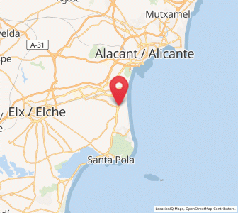 Map of El Altet, Valencia