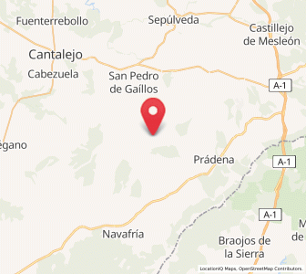 Map of El Arenal, Castille and León
