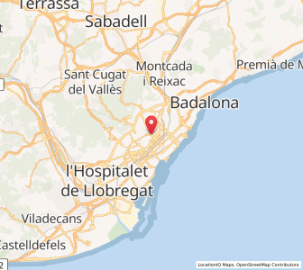 Map of el Baix Guinardó, Catalonia