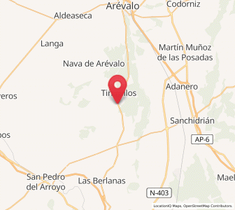 Map of El Bohodón, Castille and León