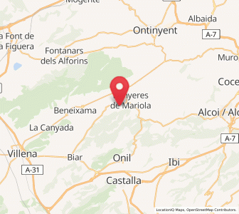 Map of El Bovar, Valencia