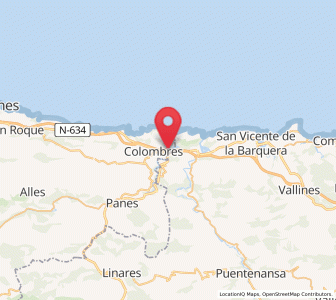 Map of El Bustio, Asturias
