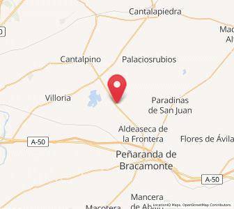 Map of El Campo de Peñaranda, Castille and León