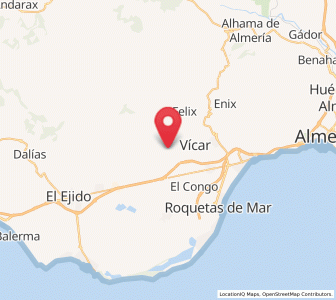Map of El Cañuelo, Andalusia