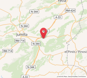 Map of El Carche, Murcia