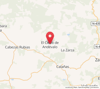 Map of El Cerro de Andévalo, Andalusia