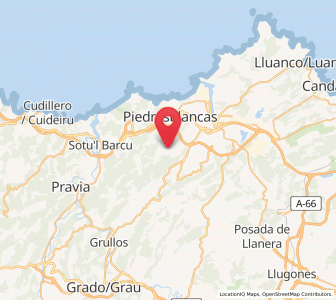 Map of El Cuadro, Asturias
