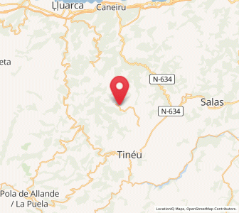 Map of El Fondal, Asturias