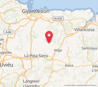 Map of El Fresno, Asturias
