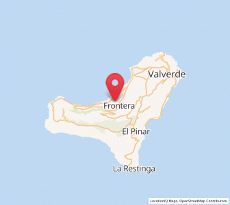 Map of El Golfo, Canary Islands