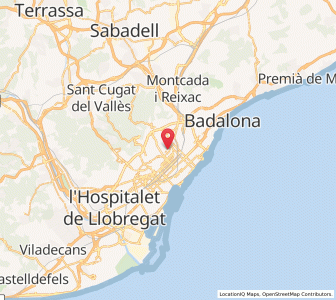 Map of el Guinardó, Catalonia