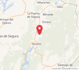 Map of El Ojuelo, Andalusia