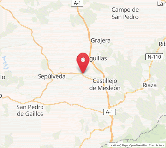 Map of El Olmo, Castille and León