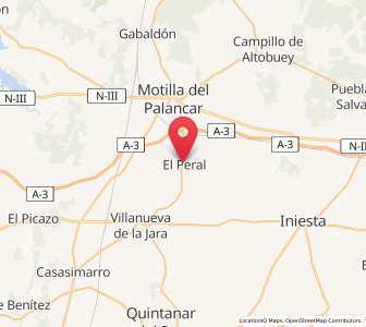 Map of El Peral, Castille-La Mancha