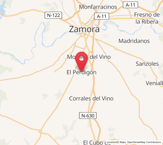 Map of El Perdigón, Castille and León