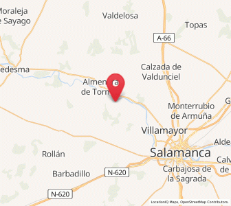 Map of El Pino de Tormes, Castille and León