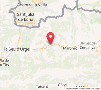 Map of el Pont de Bar, Catalonia