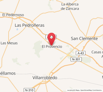 Map of El Provencio, Castille-La Mancha