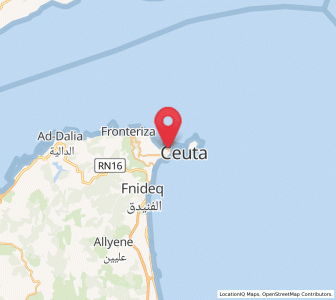 Map of El Sardinero, Ceuta