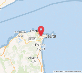 Map of El Serrallo, Ceuta