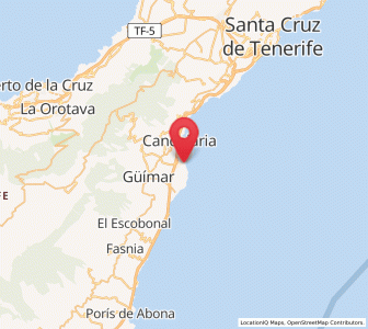 Map of El Socorro, Canary Islands