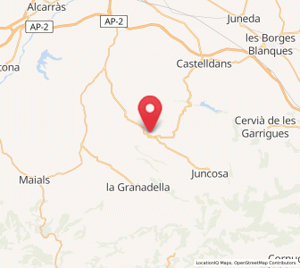 Map of el Soleràs, Catalonia