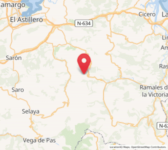 Map of El Tabladillo, Cantabria