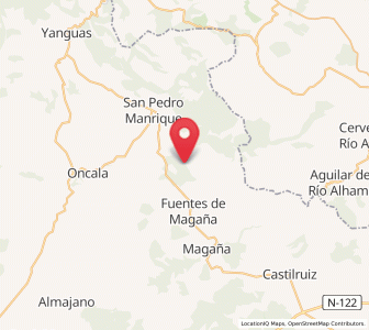 Map of El Vallejo, Castille and León