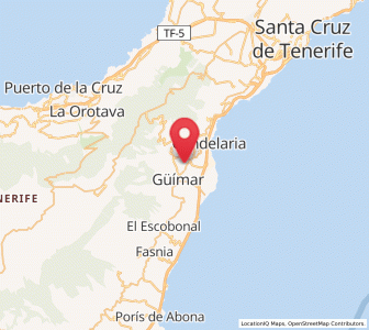 Map of El Volcán de Arafo, Canary Islands