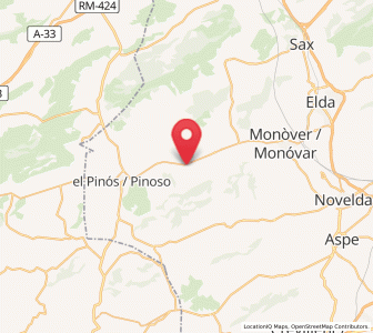 Map of El Xinorlet, Valencia
