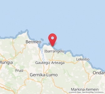 Map of Elantxobe, Basque Country