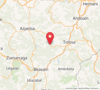 Map of Elbarren, Basque Country